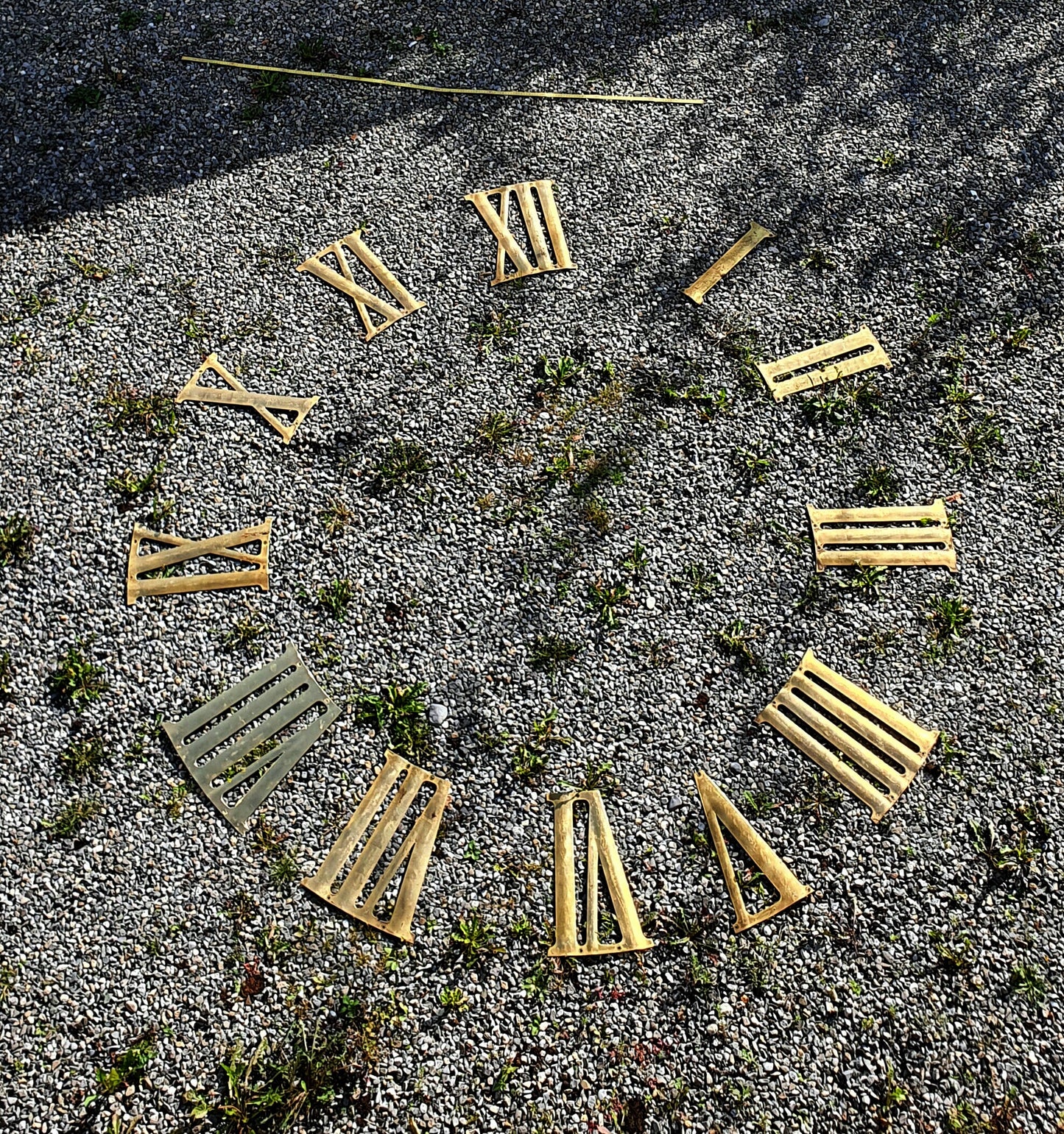 Ziffernsatz einer Kirchturmuhr, 40 cm