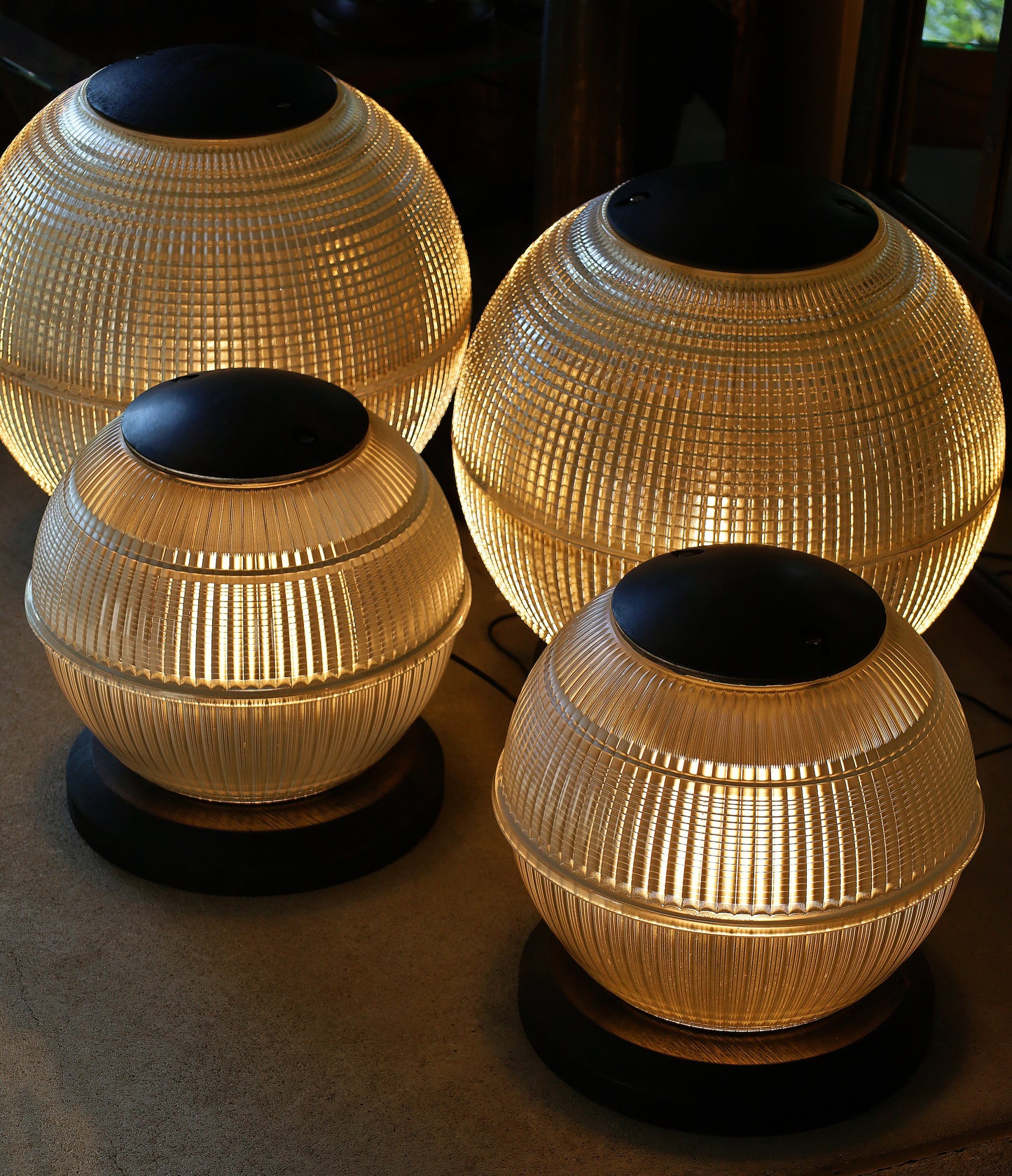 Holophane Bodenleuchte, Bodenlampe Ø 40 cm