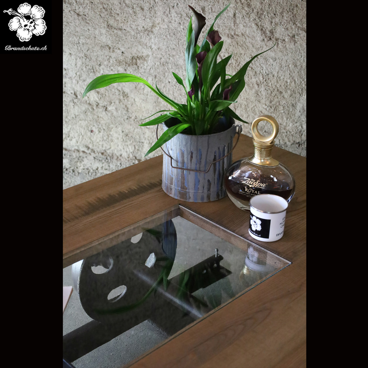 XXL Couchtisch aus altem Minen Wagen / Lore, Minenlore