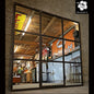 Fabrikfenster, Eisenfenster, Spiegel 121x121 cm