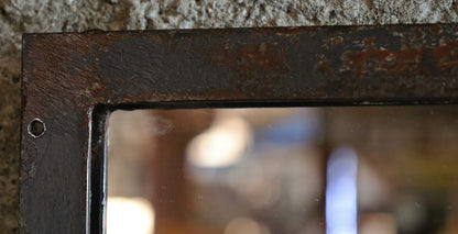 Fabrikfenster, Eisenfenster, Spiegel 121x121 cm