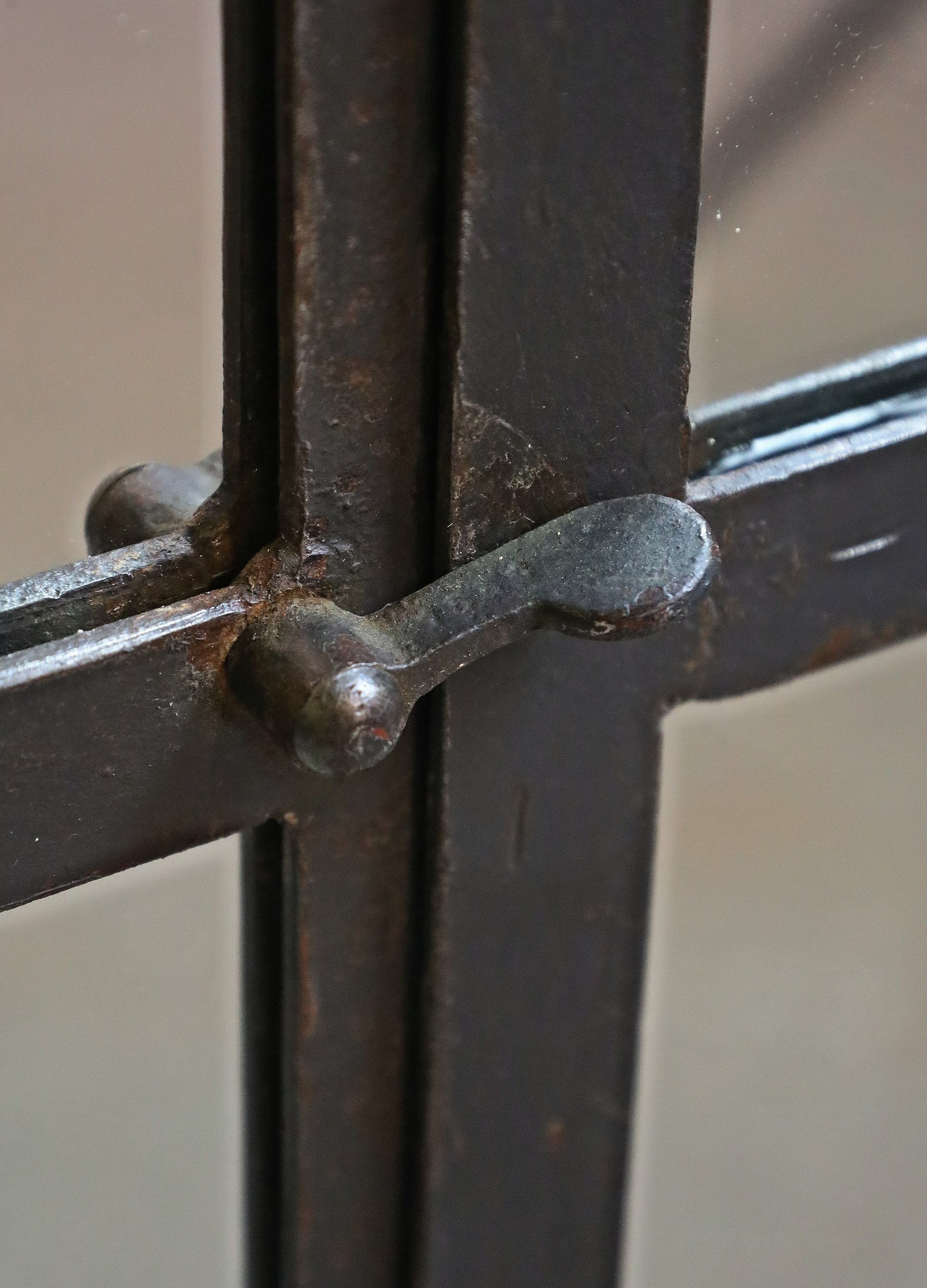 Fabrikfenster, Eisenfenster, Spiegel 121x121 cm