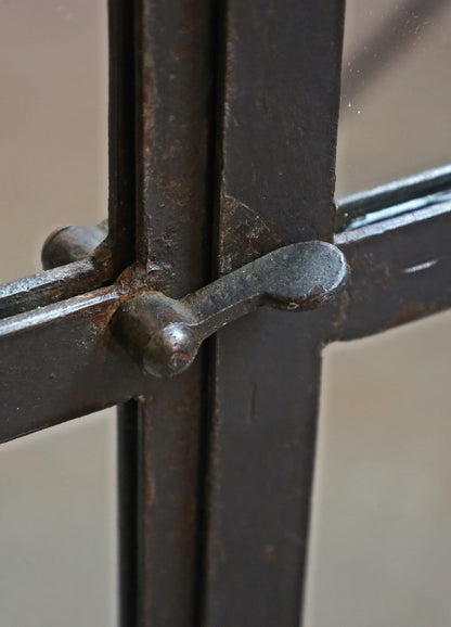 Fabrikfenster, Eisenfenster, Spiegel 121x121 cm