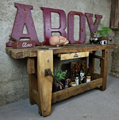 Werkbank, établi, Werktisch z.B. als TV Sideboard