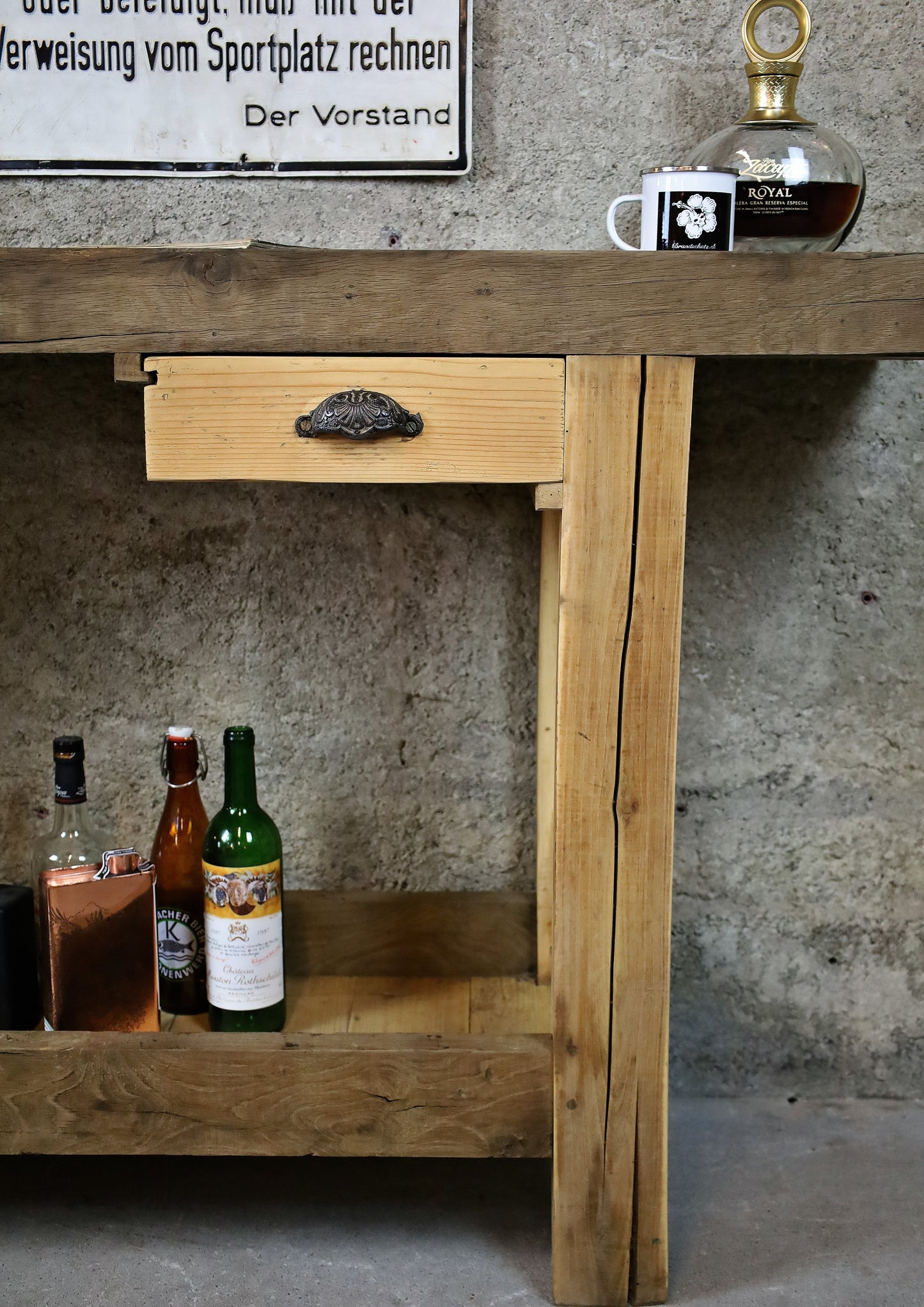 Werkbank, établi, Werktisch z.B. als Sideboard