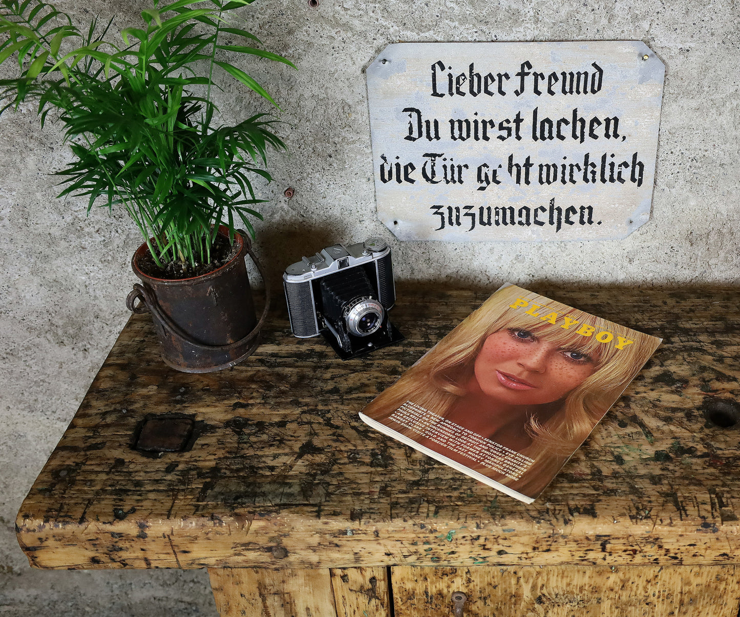 Werkbank, établi, Hobelbank, Werktisch z.B. als Sideboard