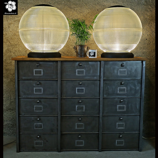 Holophane Bodenleuchte, Bodenlampe Ø 50 cm A