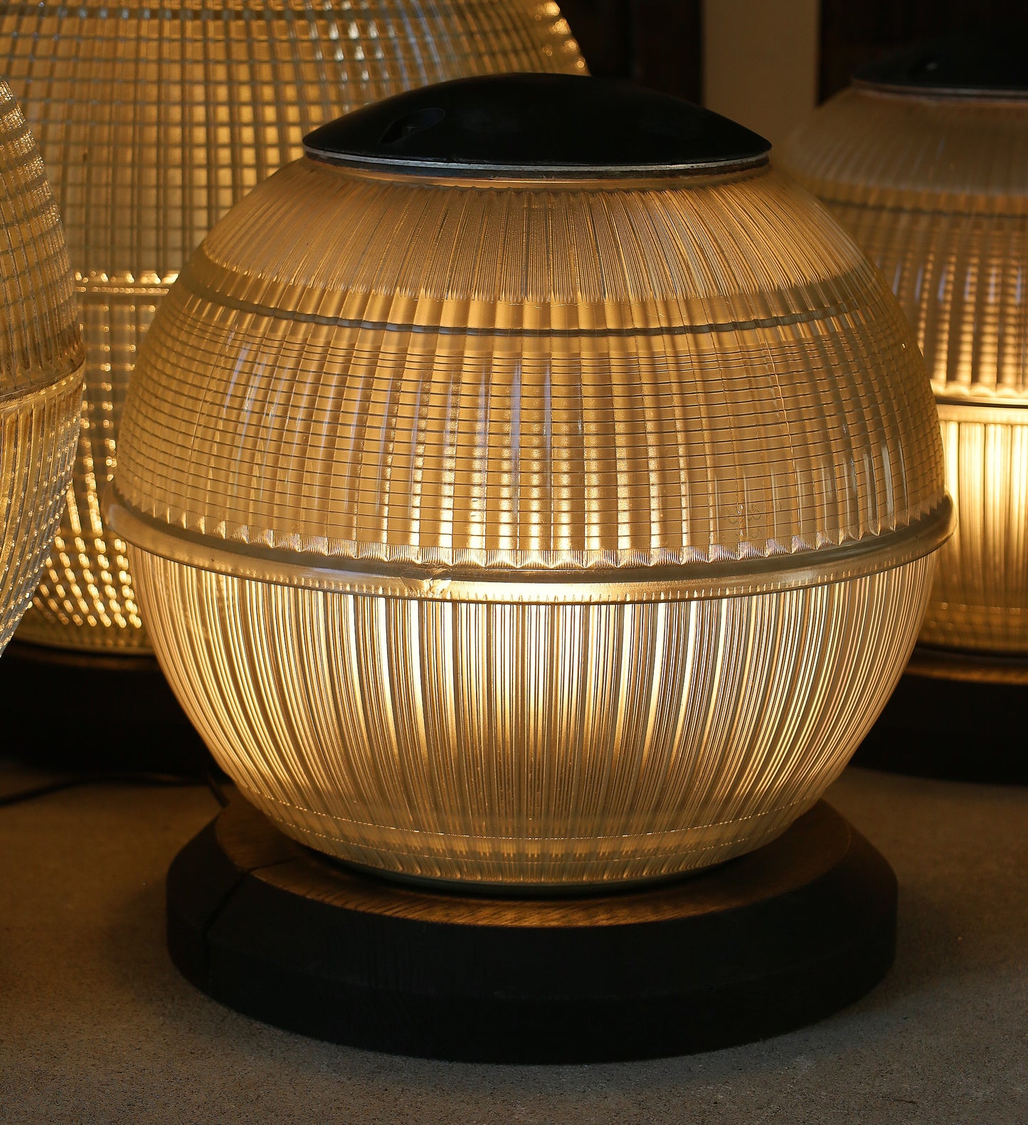 Holophane Bodenleuchte, Bodenlampe Ø 40 cm