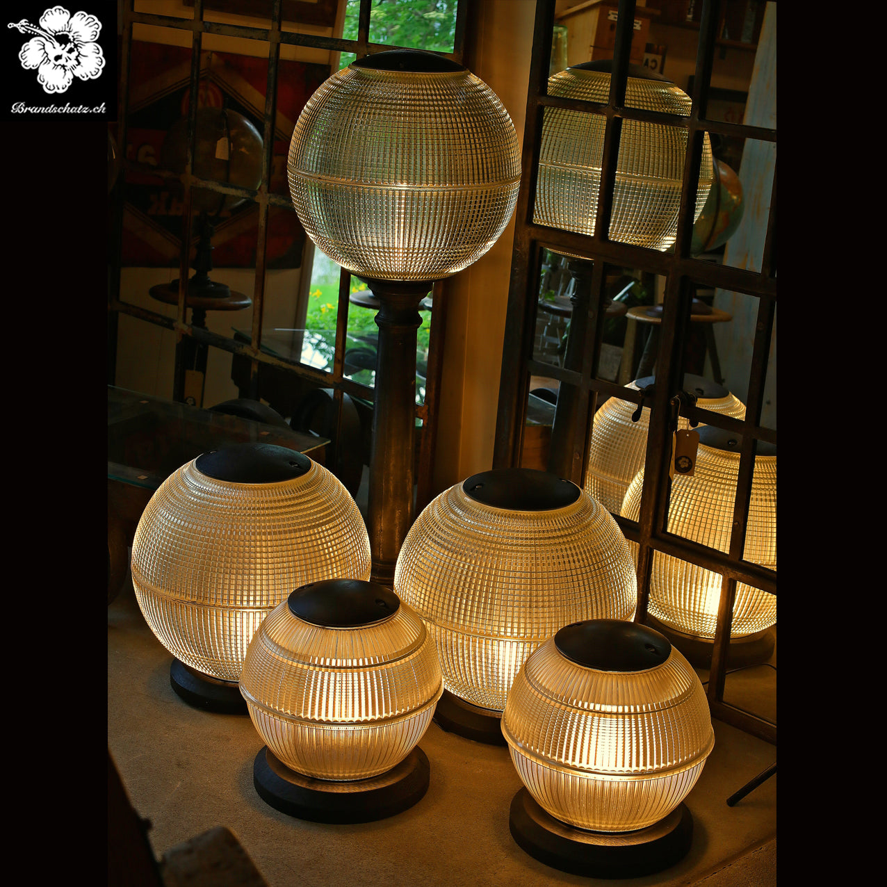 Holophane Bodenleuchte, Bodenlampe Ø 40 cm