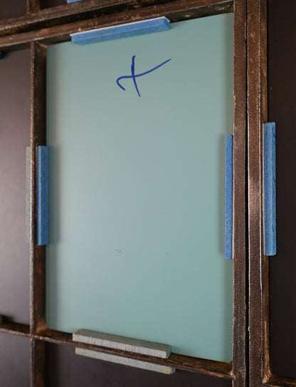 englisches Gusseisenfenster, Segmentbogenfenster verspiegelt