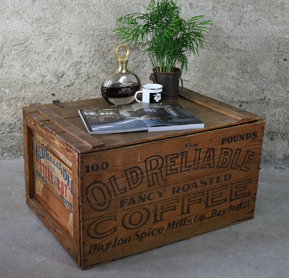 Couchtisch, Holzkiste "Coffee"