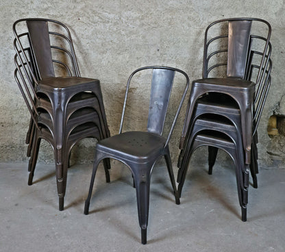 Tolix Model A Stühle von Xavier Pauchard