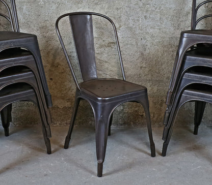 Tolix Model A Stühle von Xavier Pauchard