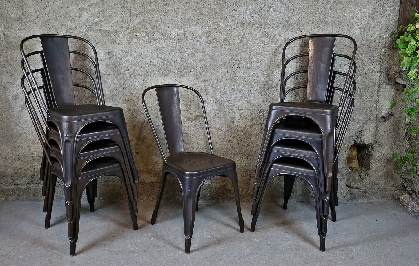 Tolix Model A Stühle von Xavier Pauchard