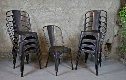 Tolix Model A Stühle von Xavier Pauchard