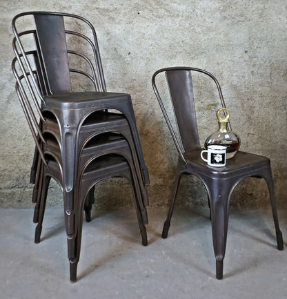 Tolix Model A Stühle von Xavier Pauchard