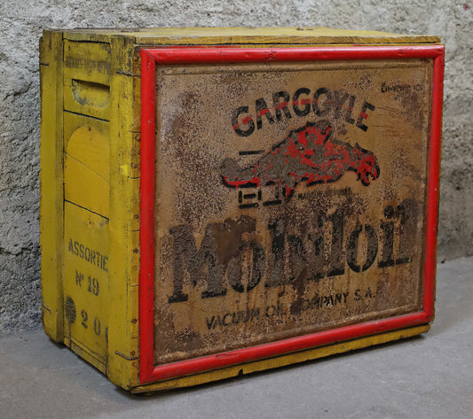 Gargoyle Mobiloil Truhe/Kiste