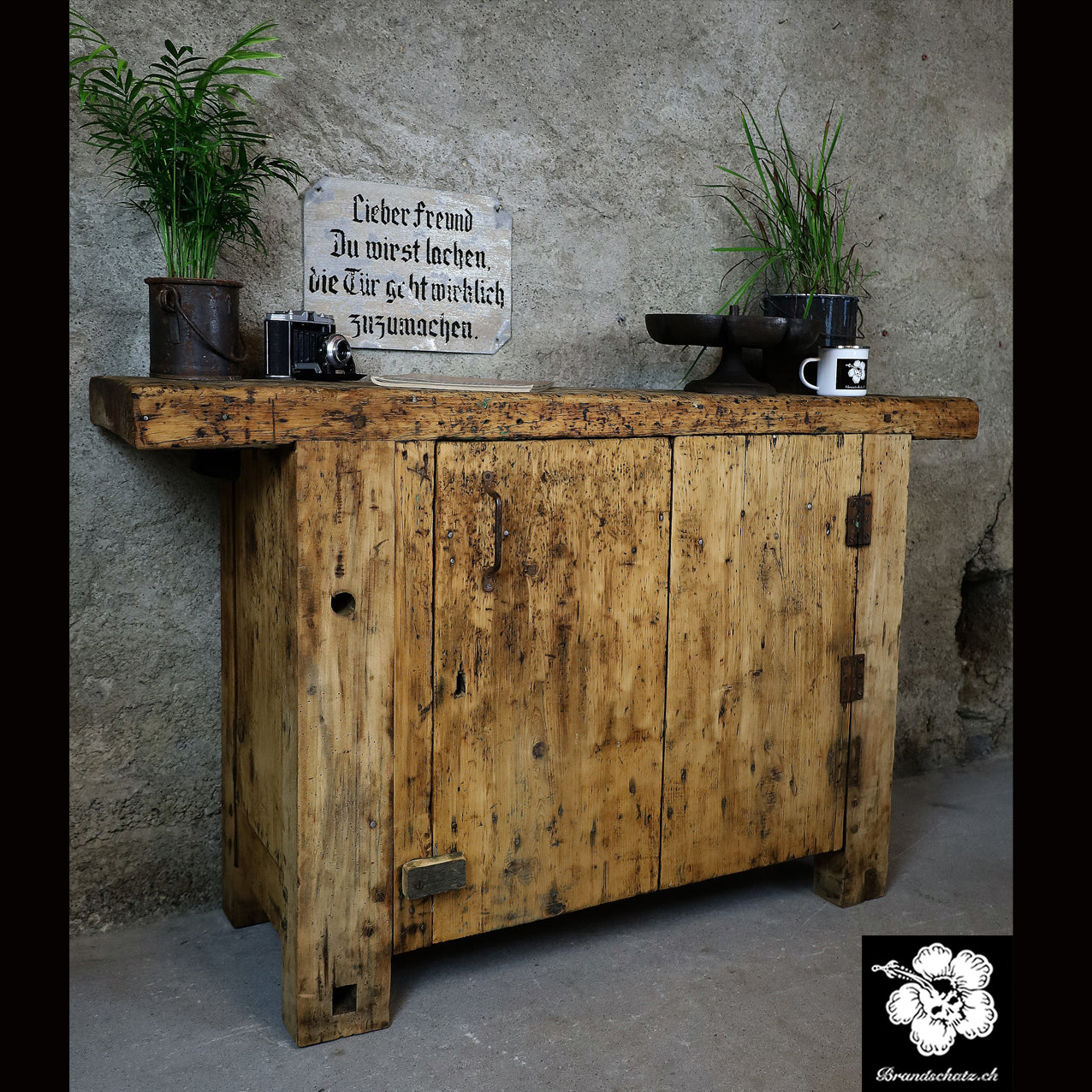 Werkbank, établi, Hobelbank, Werktisch z.B. als Sideboard