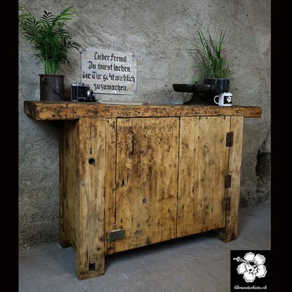 Werkbank, établi, Hobelbank, Werktisch z.B. als Sideboard
