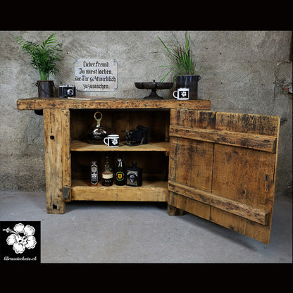 Werkbank, établi, Hobelbank, Werktisch z.B. als Sideboard