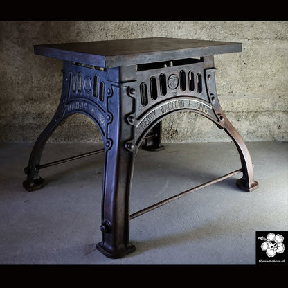 XXL coffee table made from an old mine cart / mine wagon, mine cart