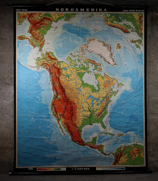 Schulwandkarte Nordamerika