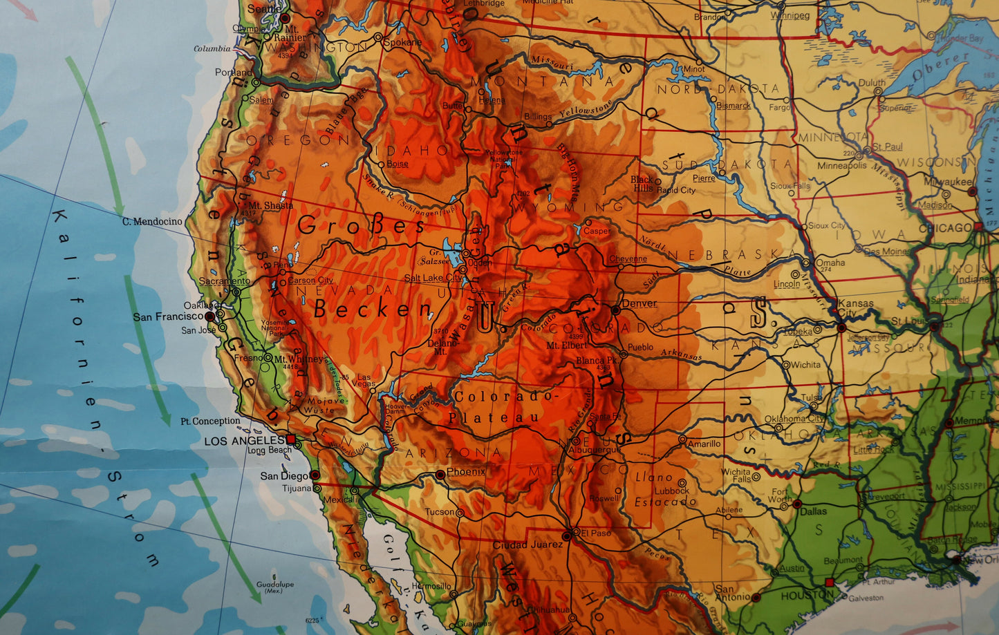Schulwandkarte Nordamerika