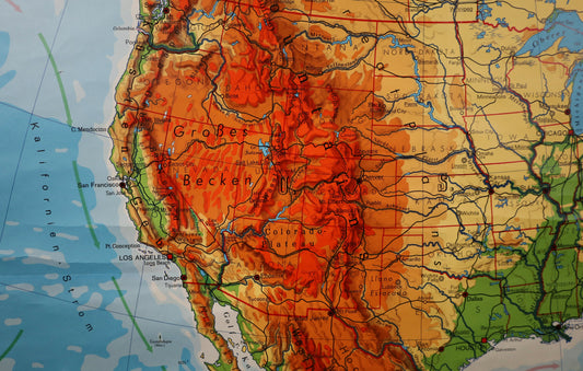 Schulwandkarte Nordamerika