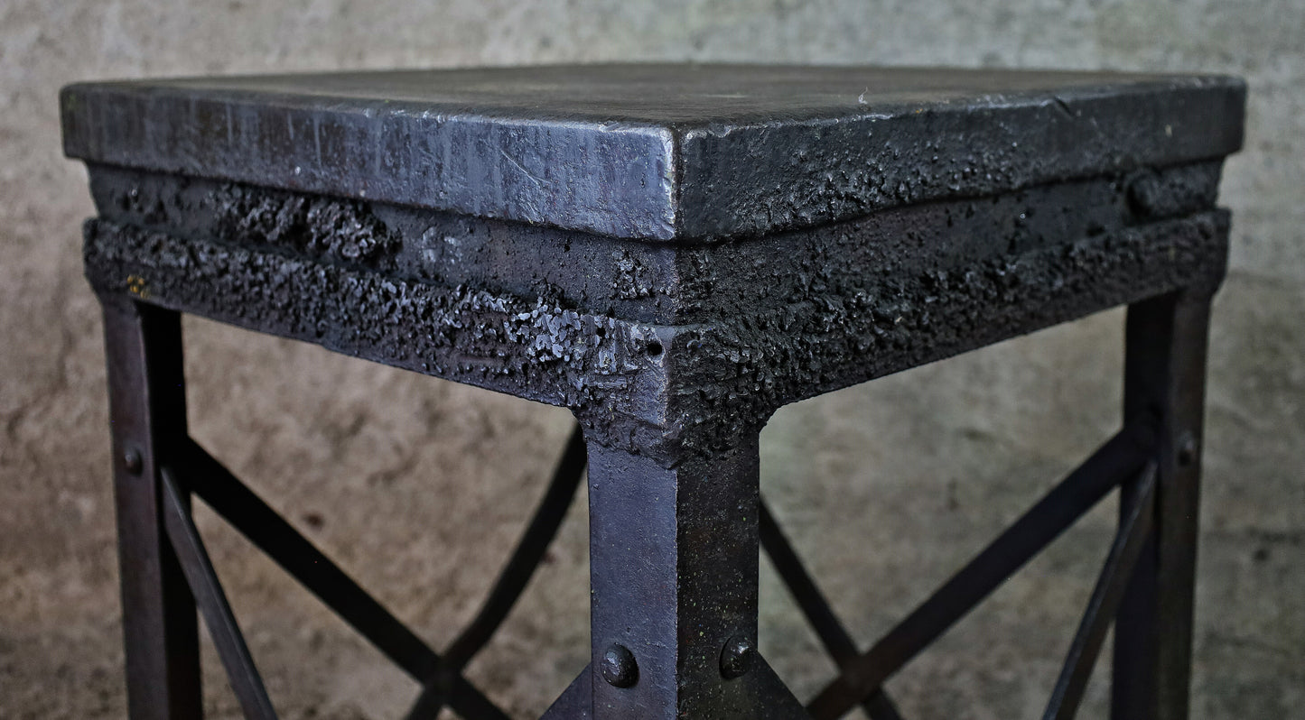 XXL coffee table made from an old mine cart / mine wagon, mine cart