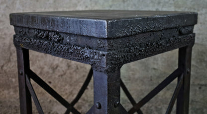 XXL coffee table made from an old mine cart / mine wagon, mine cart