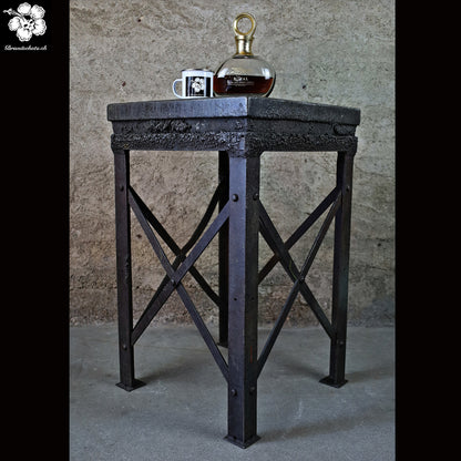 XXL coffee table made from an old mine cart / mine wagon, mine cart