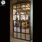 XL Gusseisenfenster, Segmentbogenfenster verspiegelt 184x94 cm (blank)