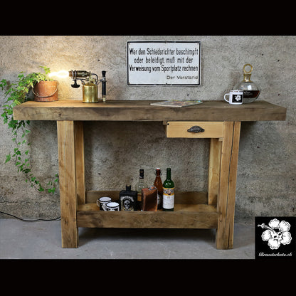 Werkbank, établi, Werktisch z.B. als Sideboard