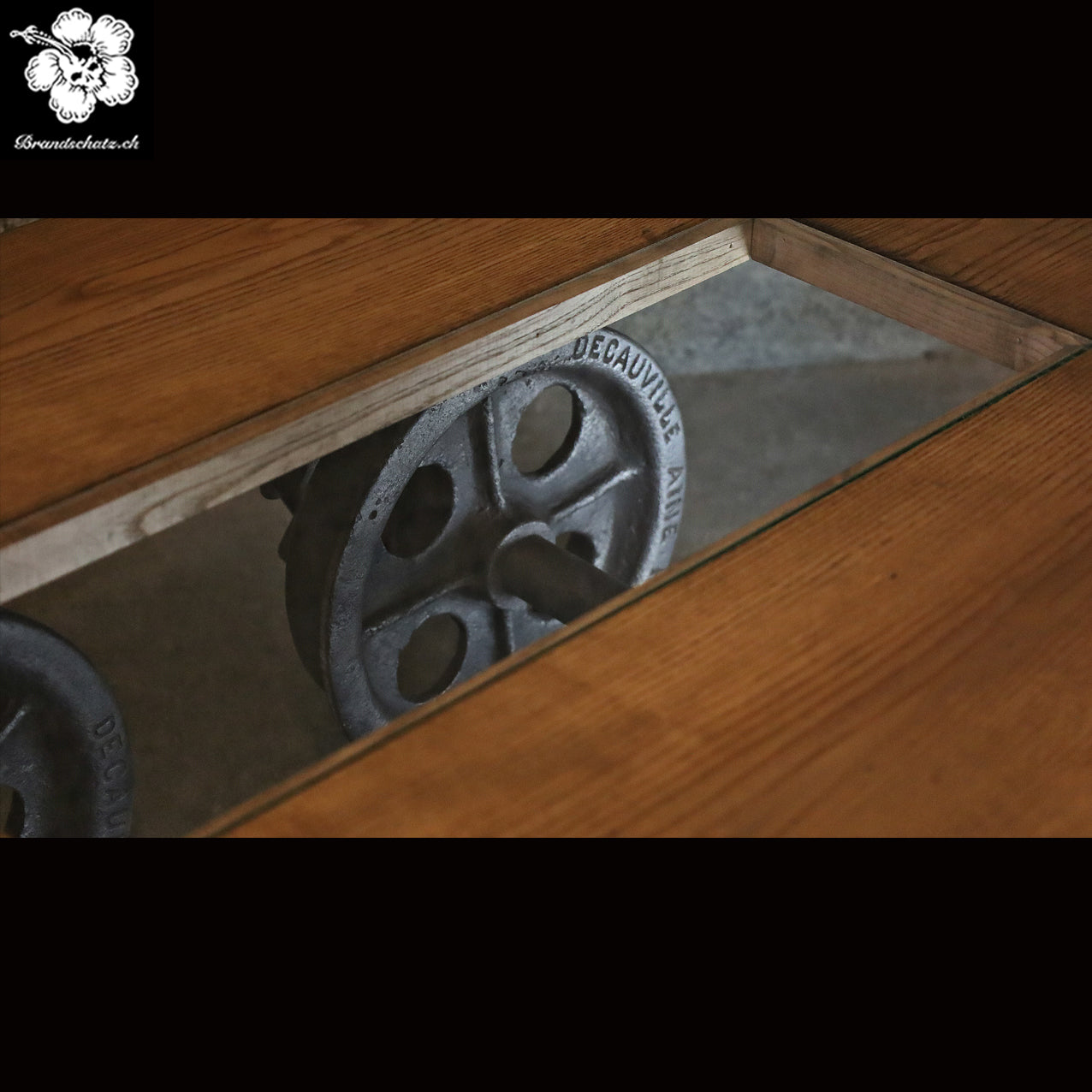 Couchtisch aus altem Minen Wagen / Lore, Minenlore